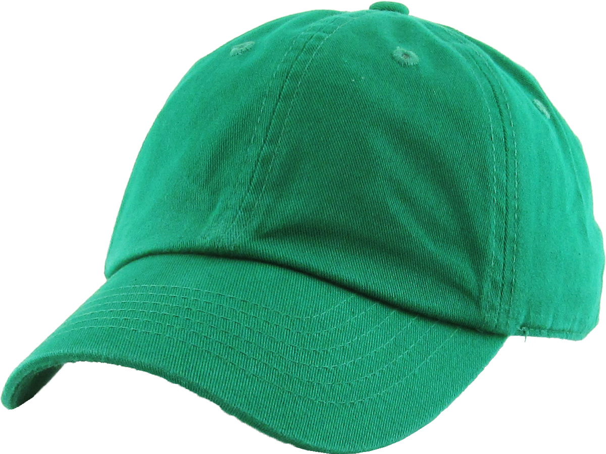 Kelly Green youth low profile front view